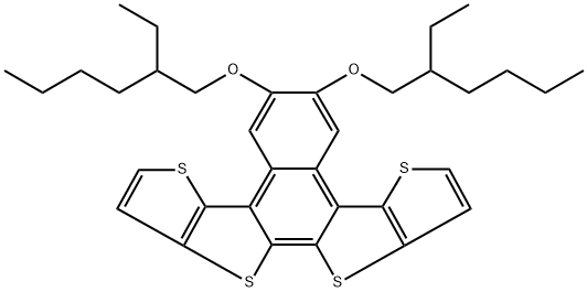 5,6-bis[(2-ethylhexyl)oxy]dithieno[2,3-d:2',3'-d']naphtho[2,1-b:3,4-b']dithiophene Structure