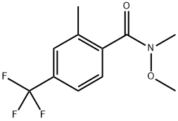 N-methoxy-N,2-dimethyl-4-(trifluoromethyl)benzamide Structure