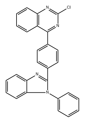 2-Chloro-4-[4-(1-phenyl-1H-benzimidazol-2-yl)phenyl]quinazoline Structure