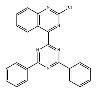 2-Chloro-4-(4,6-diphenyl-1,3,5-triazin-2-yl)quinazoline Structure