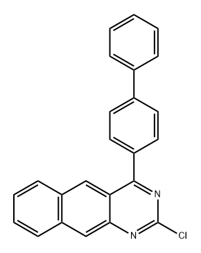 4-[1,1′-Biphenyl]-4-yl-2-chlorobenzo[g]quinazoline Structure