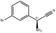 (S)-2-amino-2-(3-bromophenyl)acetonitrile 구조식 이미지