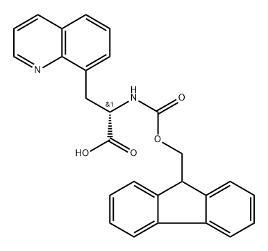 N-α-(9-Fluorenylmethoxycarbonyl)-β-(8-quinoyl)-L-alanine Structure