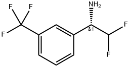 Benzenemethanamine, α-(difluoromethyl)-3-(trifluoromethyl)-, (αS)- Structure