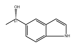 1H-Indole-5-methanol, α-methyl-, (αS)- Structure