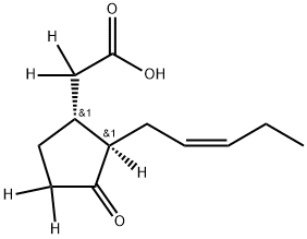 Jasmonic Acid-d5 (Mixture of Diastereomers, (-)-trans major) 구조식 이미지