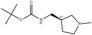 tert-butyl(S)-((1-methylpyrrolidin-3-yl)methyl)carbamate Structure