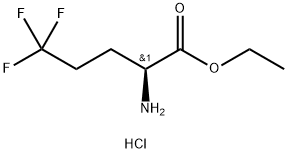 L-Norvaline, 5,5,5-trifluoro-, ethyl ester, hydrochloride (1:1) Structure