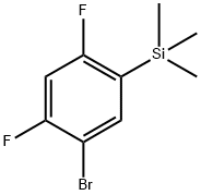 1-Bromo-2,4-difluoro-5-(trimethylsilyl)benzene Structure