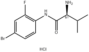 (S)-2-amino-N-(4-bromo-2-fluorophenyl)-3-methylbutanamide hydrochloride Structure