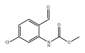 Carbamic acid, N-(5-chloro-2-formylphenyl)-, methyl ester Structure