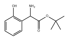 tert-butyl 2-amino-2-(2-hydroxyphenyl)acetate Structure