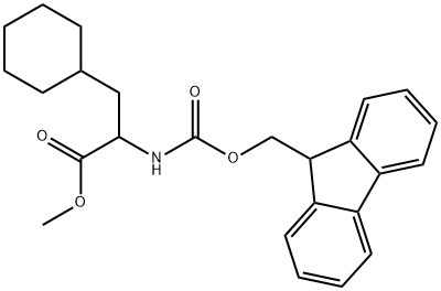 methyl2-((((9H-fluoren-9-yl)methoxy)carbonyl)amino)-3-cyclohexylpropanoate 구조식 이미지