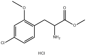 methyl 2-amino-3-(4-chloro-2-methoxyphenyl)propanoate hydrochloride Structure