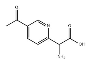 2-(5-acetylpyridin-2-yl)-2-aminoacetic acid Structure