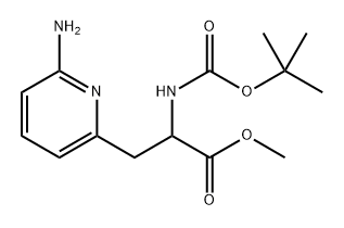 methyl 3-(6-aminopyridin-2-yl)-2-((tert-butoxycarbonyl)amino)propanoate Structure