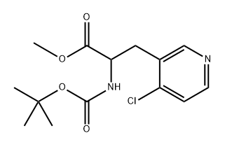 methyl 2-((tert-butoxycarbonyl)amino)-3-(4-chloropyridin-3-yl)propanoate Structure