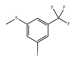 (3-iodo-5-(trifluoromethyl)phenyl)(methyl)sulfane Structure