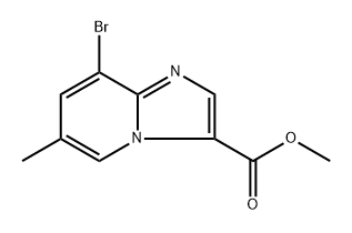 methyl 8-bromo-6-methylimidazo[1,2-a]pyridine-3-carboxylate Structure