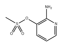 3-Pyridinol, 2-amino-, 3-methanesulfonate Structure