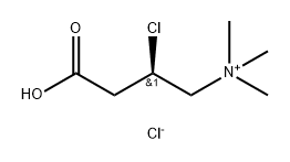1-Propanaminium, 3-carboxy-2-chloro-N,N,N-trimethyl-, chloride, (R)- (9CI) Structure