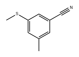 3-methyl-5-(methylthio)benzonitrile Structure