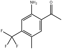 1-(2-Amino-5-methyl-4-(trifluoromethyl)phenyl)ethan-1-one Structure