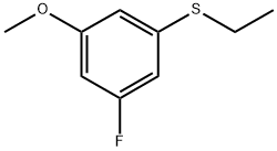 1-(Ethylthio)-3-fluoro-5-methoxybenzene Structure