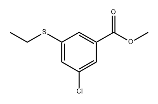 methyl 3-chloro-5-(ethylthio)benzoate Structure