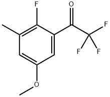 2,2,2-Trifluoro-1-(2-fluoro-5-methoxy-3-methylphenyl)ethanone Structure