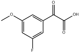 2-(3-fluoro-5-methoxyphenyl)-2-oxoacetic acid Structure