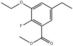 methyl 3-ethoxy-5-ethyl-2-fluorobenzoate Structure