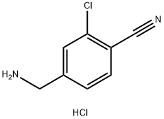 4-(AMINOMETHYL)-2-CHLOROBENZONITRILE HYDROCHLORIDE Structure