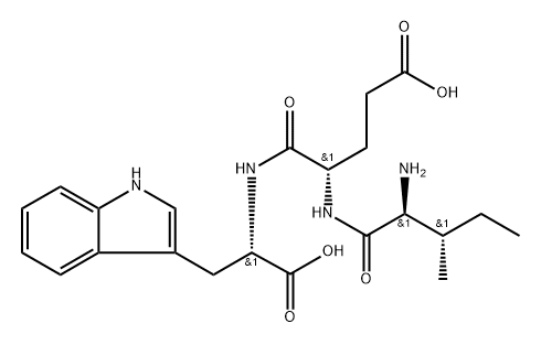 L-Tryptophan, L-isoleucyl-L-α-glutamyl- 구조식 이미지