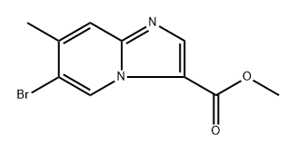 methyl 6-bromo-7-methylimidazo[1,2-a]pyridine-3-carboxylate Structure