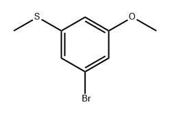 (3-bromo-5-methoxyphenyl)(methyl)sulfane 구조식 이미지