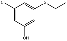 3-chloro-5-(ethylthio)phenol Structure