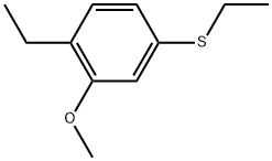 1-Ethyl-4-(ethylthio)-2-methoxybenzene Structure