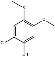 2-chloro-5-methoxy-4-(methylthio)phenol Structure