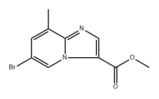 methyl 6-bromo-8-methylimidazo[1,2-a]pyridine-3-carboxylate Structure