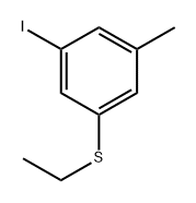 ethyl(3-iodo-5-methylphenyl)sulfane 구조식 이미지