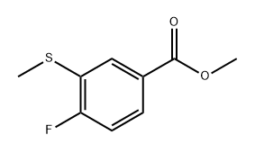 methyl 4-fluoro-3-(methylthio)benzoate Structure