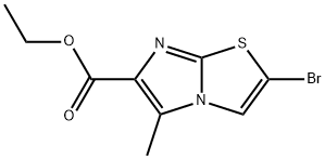 ethyl 2-bromo-5-methylimidazo[2,1-b]thiazole-6-carboxylate Structure