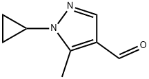 1-Cyclopropyl-5-methyl-1H-pyrazole-4-carbaldehyde Structure