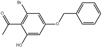 1-[2-Bromo-6-hydroxy-4-(phenylmethoxy)phenyl]ethanone Structure