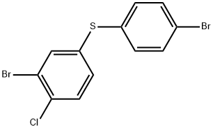 2-Bromo-4-[(4-bromophenyl)thio]-1-chlorobenzene Structure