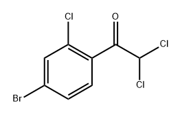 1-(4-bromo-2-chlorophenyl)-2,2-dichloroethanone 구조식 이미지