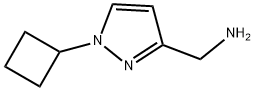 1-(1-cyclobutyl-1H-pyrazol-3-yl)methanamine Structure