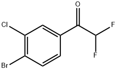 1-(4-bromo-3-chlorophenyl)-2,2-difluoroethanone 구조식 이미지