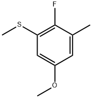 (2-Fluoro-5-methoxy-3-methylphenyl)(methyl)sulfane 구조식 이미지